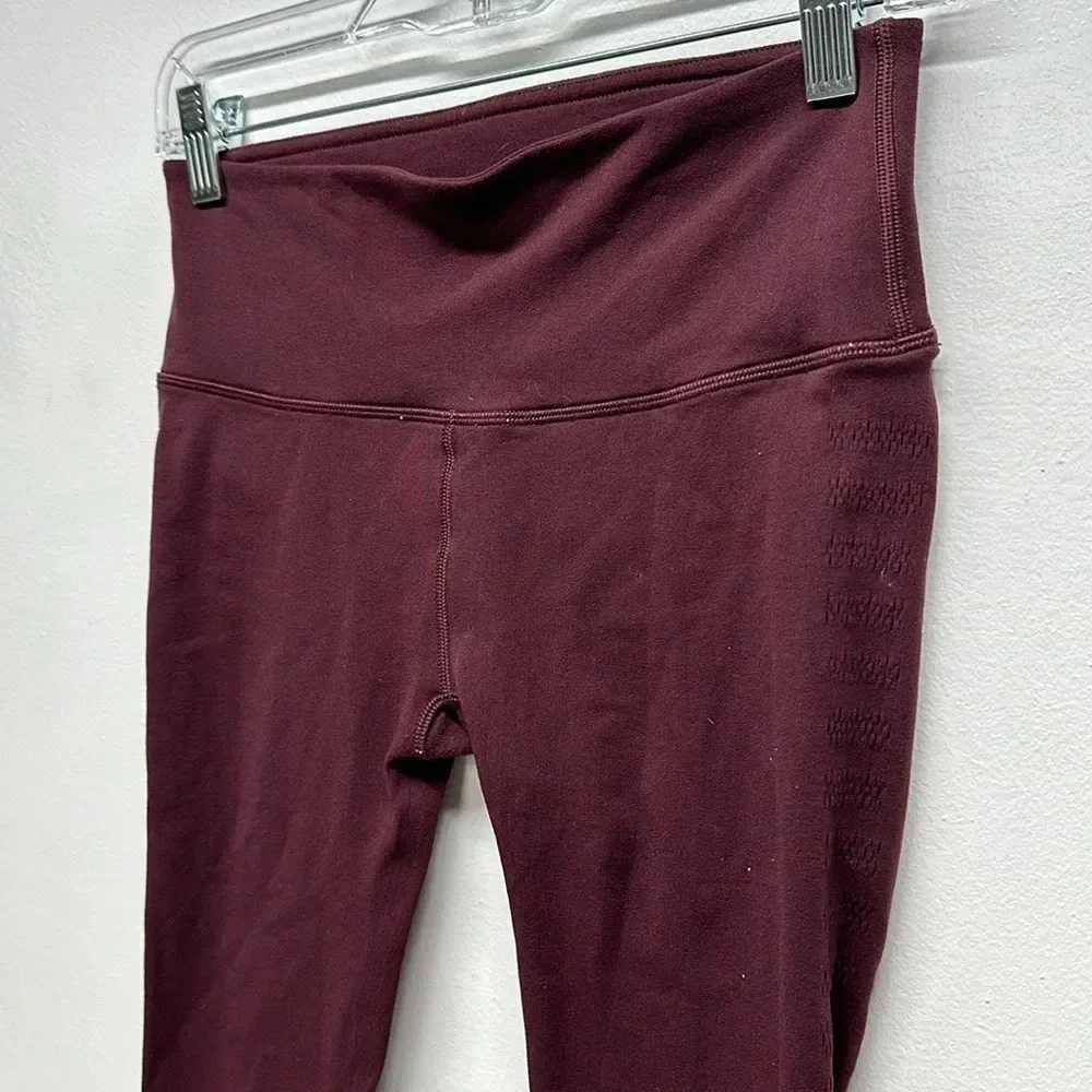 lululemon athletica Women’s Crop Leggings in Deep Burgundy